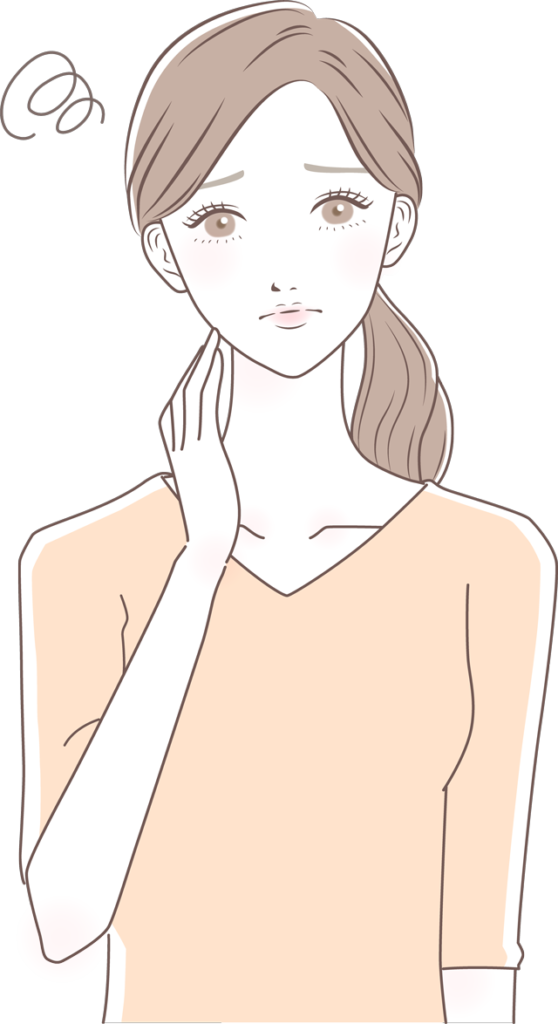 困る女性